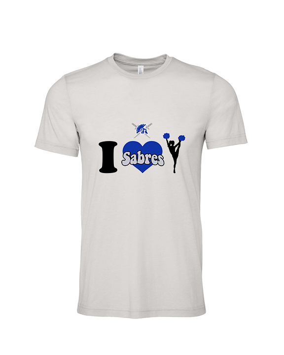 Sumner Cheerleading Cheer I Heart Cheer - Tri-Blend Shirt