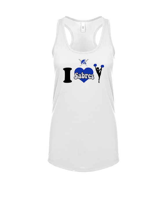 Sumner Cheerleading Cheer I Heart Cheer - Womens Tank Top