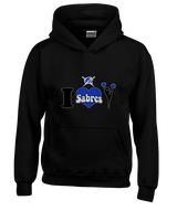Sumner Cheerleading Cheer I Heart Cheer - Youth Hoodie