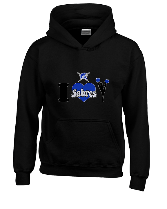 Sumner Cheerleading Cheer I Heart Cheer - Youth Hoodie