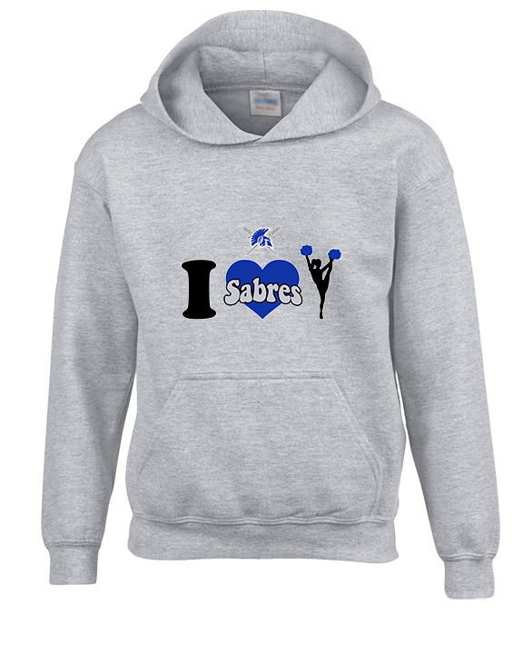 Sumner Cheerleading Cheer I Heart Cheer - Youth Hoodie