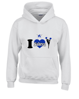 Sumner Cheerleading Cheer I Heart Cheer - Youth Hoodie