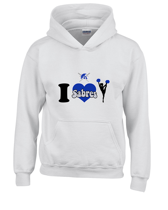 Sumner Cheerleading Cheer I Heart Cheer - Youth Hoodie