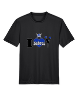 Sumner Cheerleading Cheer I Heart Cheer - Youth Performance Shirt