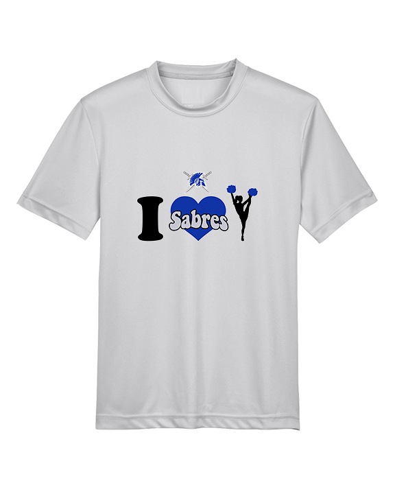 Sumner Cheerleading Cheer I Heart Cheer - Youth Performance Shirt