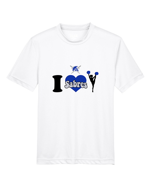 Sumner Cheerleading Cheer I Heart Cheer - Youth Performance Shirt