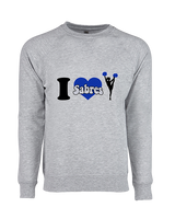 Sumner Cheerleading Cheer I Heart Cheer 2 - Crewneck Sweatshirt