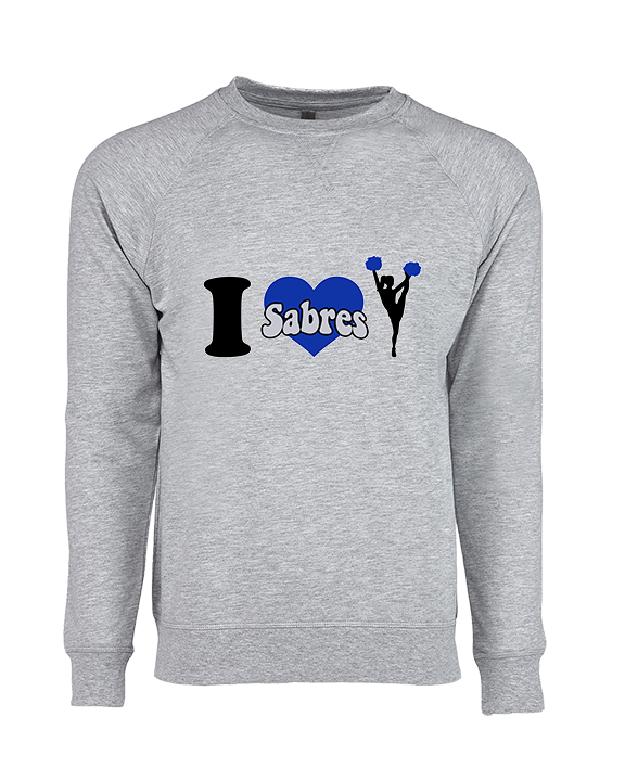 Sumner Cheerleading Cheer I Heart Cheer 2 - Crewneck Sweatshirt