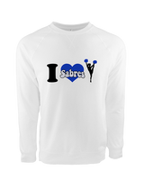 Sumner Cheerleading Cheer I Heart Cheer 2 - Crewneck Sweatshirt