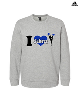 Sumner Cheerleading Cheer I Heart Cheer 2 - Mens Adidas Crewneck