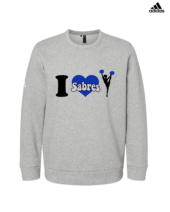 Sumner Cheerleading Cheer I Heart Cheer 2 - Mens Adidas Crewneck