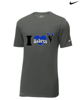 Sumner Cheerleading Cheer I Heart Cheer 2 - Mens Nike Cotton Poly Tee