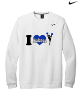 Sumner Cheerleading Cheer I Heart Cheer 2 - Mens Nike Crewneck
