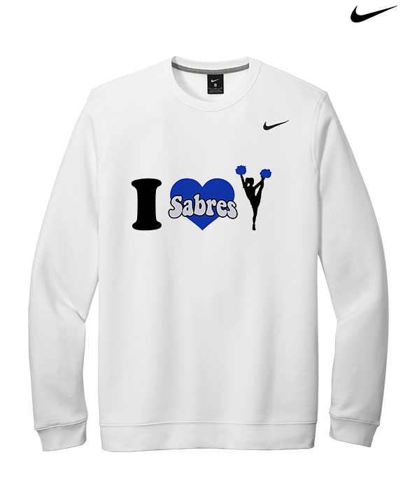 Sumner Cheerleading Cheer I Heart Cheer 2 - Mens Nike Crewneck