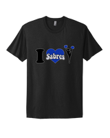 Sumner Cheerleading Cheer I Heart Cheer 2 - Mens Select Cotton T-Shirt