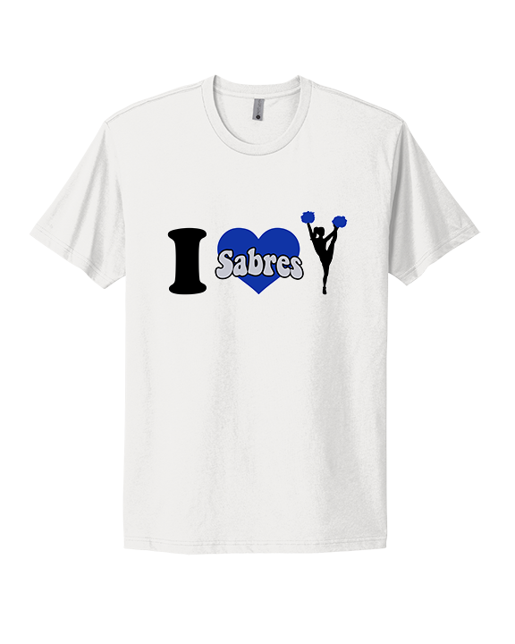 Sumner Cheerleading Cheer I Heart Cheer 2 - Mens Select Cotton T-Shirt