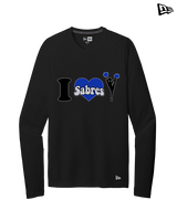 Sumner Cheerleading Cheer I Heart Cheer 2 - New Era Performance Long Sleeve