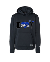 Sumner Cheerleading Cheer I Heart Cheer 2 - Oakley Performance Hoodie