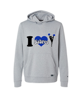 Sumner Cheerleading Cheer I Heart Cheer 2 - Oakley Performance Hoodie