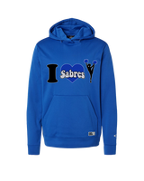 Sumner Cheerleading Cheer I Heart Cheer 2 - Oakley Performance Hoodie