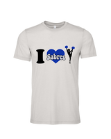 Sumner Cheerleading Cheer I Heart Cheer 2 - Tri-Blend Shirt