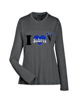 Sumner Cheerleading Cheer I Heart Cheer 2 - Womens Performance Longsleeve