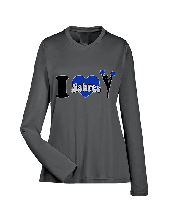 Sumner Cheerleading Cheer I Heart Cheer 2 - Womens Performance Longsleeve