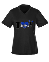 Sumner Cheerleading Cheer I Heart Cheer 2 - Womens Performance Shirt