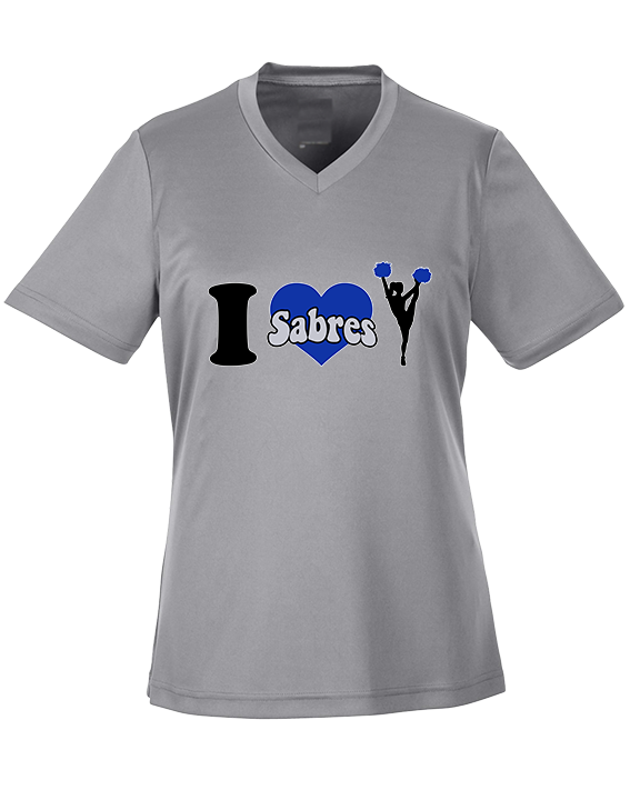 Sumner Cheerleading Cheer I Heart Cheer 2 - Womens Performance Shirt