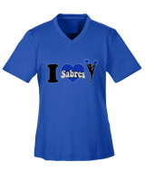 Sumner Cheerleading Cheer I Heart Cheer 2 - Womens Performance Shirt