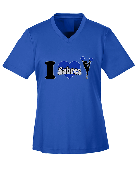 Sumner Cheerleading Cheer I Heart Cheer 2 - Womens Performance Shirt