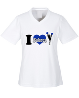 Sumner Cheerleading Cheer I Heart Cheer 2 - Womens Performance Shirt