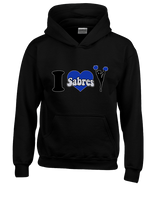 Sumner Cheerleading Cheer I Heart Cheer 2 - Youth Hoodie