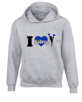 Sumner Cheerleading Cheer I Heart Cheer 2 - Youth Hoodie