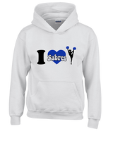 Sumner Cheerleading Cheer I Heart Cheer 2 - Youth Hoodie