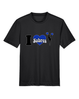 Sumner Cheerleading Cheer I Heart Cheer 2 - Youth Performance Shirt