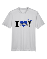 Sumner Cheerleading Cheer I Heart Cheer 2 - Youth Performance Shirt