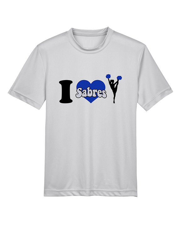Sumner Cheerleading Cheer I Heart Cheer 2 - Youth Performance Shirt