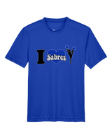 Sumner Cheerleading Cheer I Heart Cheer 2 - Youth Performance Shirt