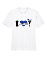 Sumner Cheerleading Cheer I Heart Cheer 2 - Youth Performance Shirt
