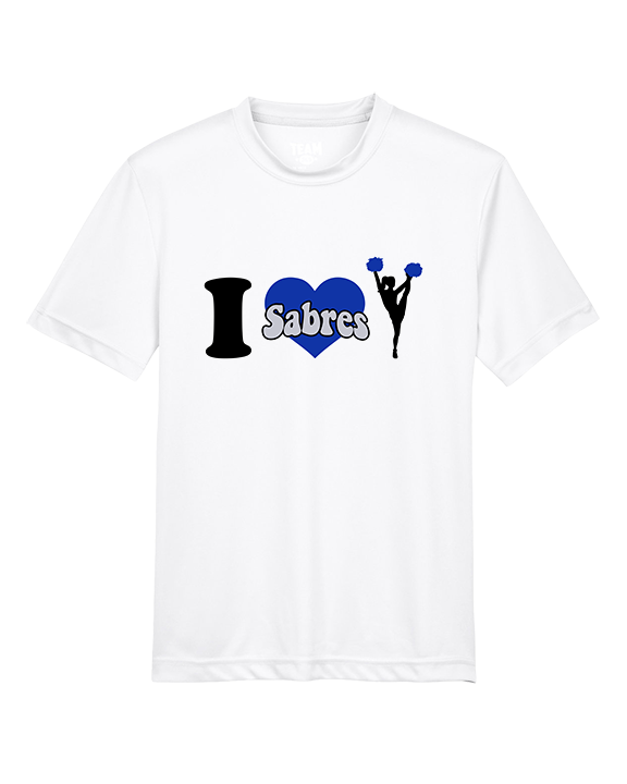 Sumner Cheerleading Cheer I Heart Cheer 2 - Youth Performance Shirt