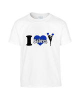 Sumner Cheerleading Cheer I Heart Cheer 2 - Youth Shirt