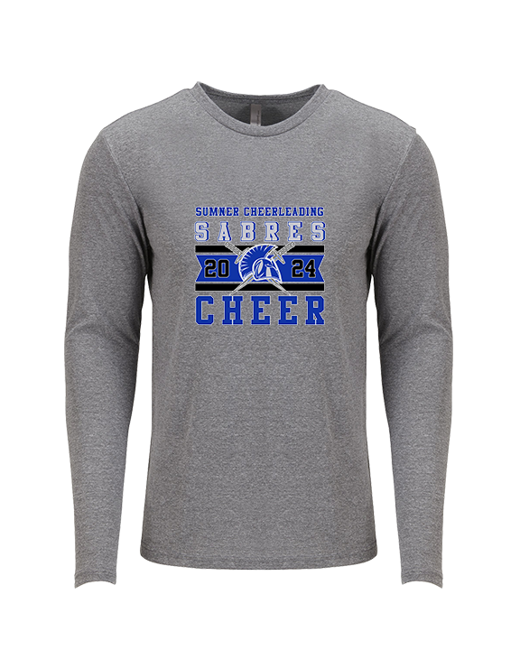 Sumner Cheerleading Cheer Stamp 24 - Tri-Blend Long Sleeve