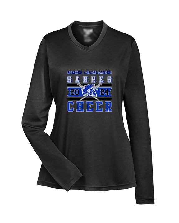 Sumner Cheerleading Cheer Stamp 24 - Womens Performance Longsleeve