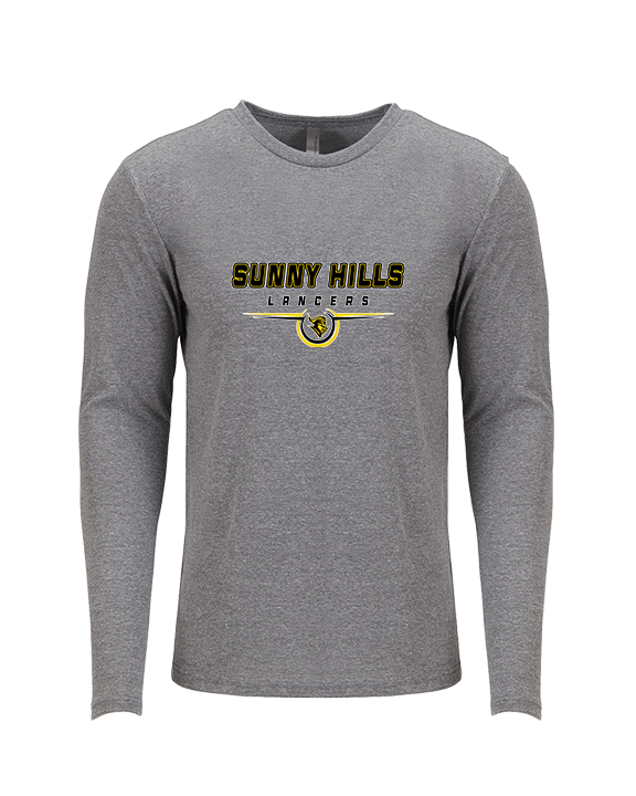 Sunny Hills HS Football Design - Tri-Blend Long Sleeve