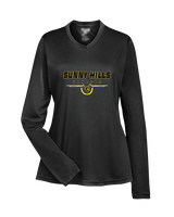 Sunny Hills HS Football Design - Womens Performance Longsleeve
