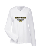 Sunny Hills HS Football Design - Womens Performance Longsleeve