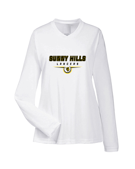 Sunny Hills HS Football Design - Womens Performance Longsleeve