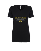 Sunny Hills HS Football Design - Womens V-Neck