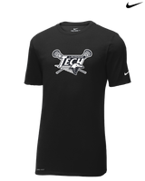 Sussex Technical HS Boys Lacrosse Logo - Nike Cotton Poly Dri-Fit